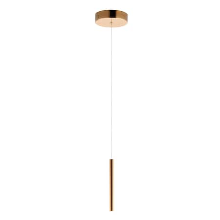 Et2 Flute 1-Light 1" Wide Rose Gold Mini Pendant E10001-RG